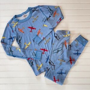 HANNA ANDERSSON Organic Cotton Airplane Print Pajama Set